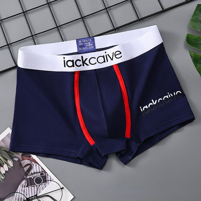 Cotton Breathable Stretch Men's Boxer Shorts Underwear Comfortable Mid Waist Men's Boxer Briefs