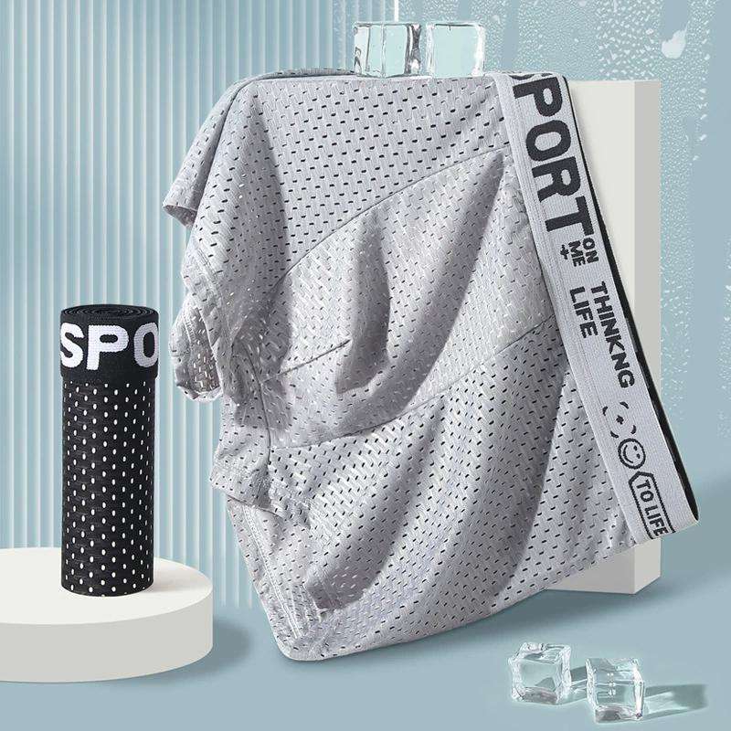 Ensemble de 5 boxers en maille de soie glacée respirante