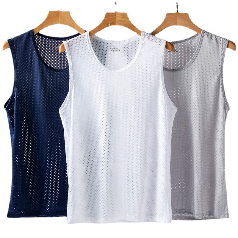 🧊 Ensemble de 3/5 Débardeurs en Maille de Soie Glacée