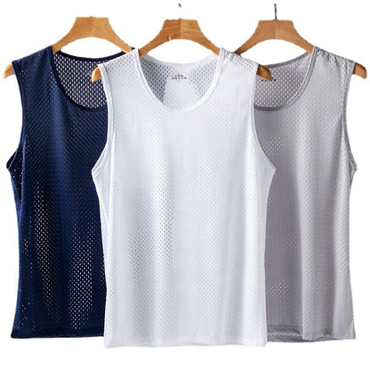 🧊 Ensemble de 3/5 Débardeurs en Maille de Soie Glacée