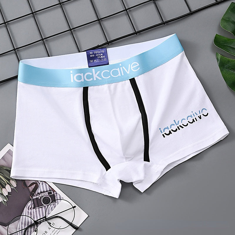 Cotton Breathable Stretch Men's Boxer Shorts Underwear Comfortable Mid Waist Men's Boxer Briefs
