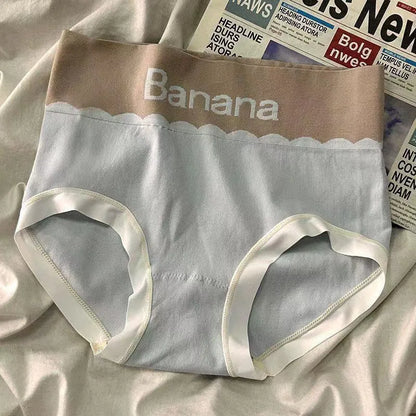 Lot de 6 culottes taille haute respirantes à lettres