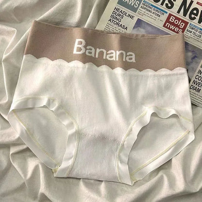 Lot de 6 culottes taille haute respirantes à lettres