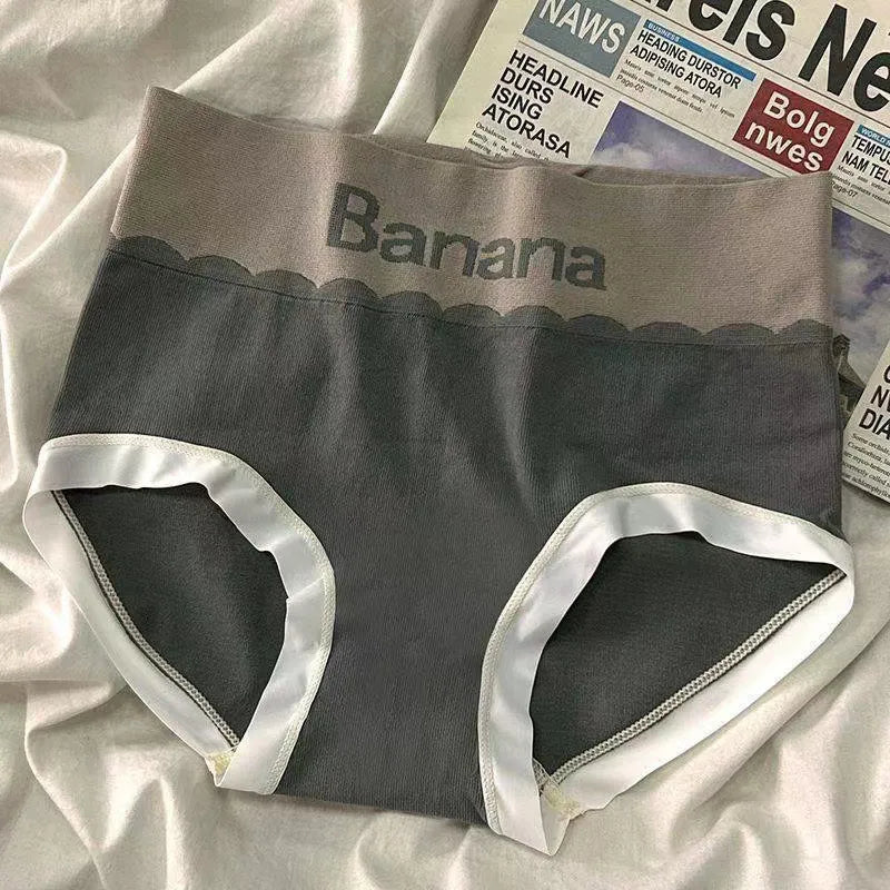 Lot de 6 culottes taille haute respirantes à lettres