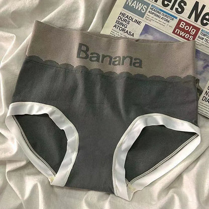 Lot de 6 culottes taille haute respirantes à lettres