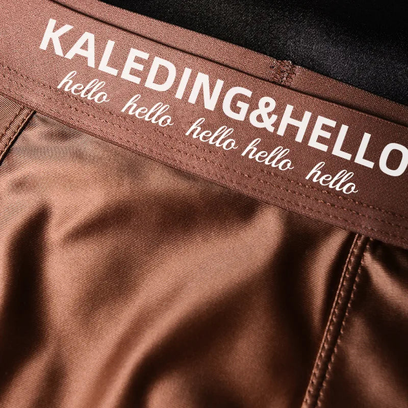 Lot de 4 boxers pour homme - Sous-vêtements doux et respirants, texture lisse et non collante